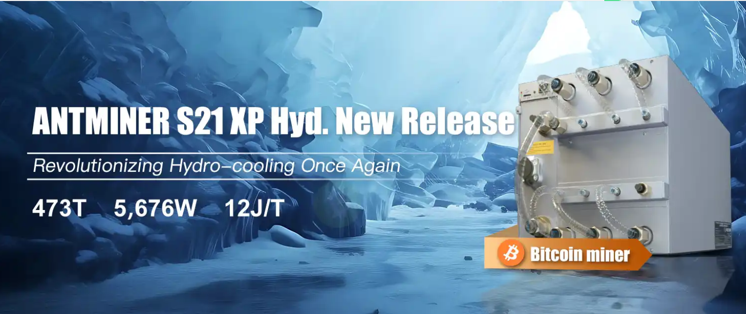 Bitmain käynnistää ANT S21 XP HYD-473T: Maailman tehokkain BTC-kaivosmies, jolla on 473./S & Record 12J/TH Energy -suhde